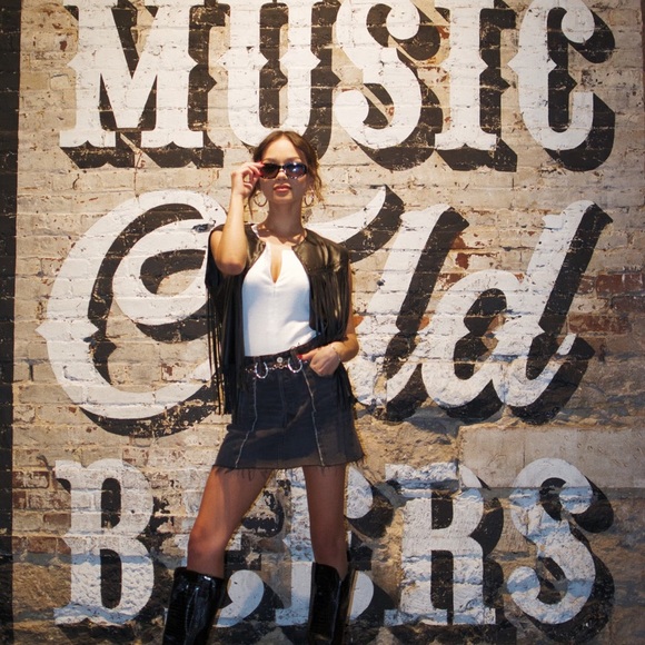 NEW ! WESTERN RHINESTONE HORSESHOE WAIST CONCHO CHAIN BELT - Picture 8 of 8